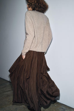 ZW COLLECTION VOLUMINOUS MIDI SKIRT - Zara фото 4