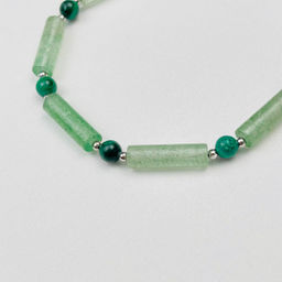 Браслет из зеленого Авантюрина и Малахита - Радуга самоцветов фото 3