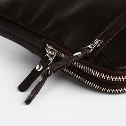 Сумка мужская TEXTURA через плечо, натуральная кожа, цвет тёмно-коричневый  фото 4