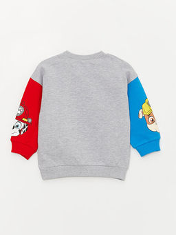 Bisiklet Yaka Paw Patrol Bask?l? Erkek Bebek Sweatshirt ve E?ofman Alt 2li - Waikiki фото 3