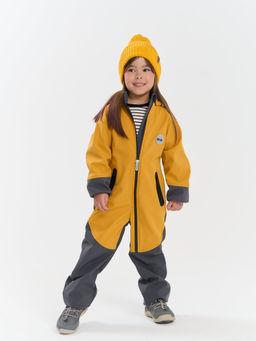 Комбинезон Softshell демисезонный Горчица - Bungly фото 2
