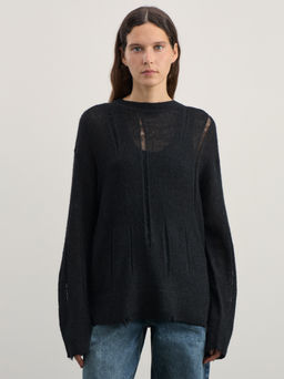 Джемпер с рваными деталями / Zarina  фото 3