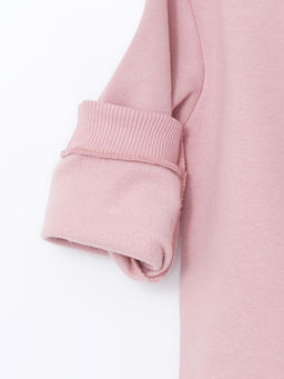 Bisiklet Yaka Bask?l? K?z Bebek Sweatshirt ve E?ofman Alt 2li - Waikiki фото 3