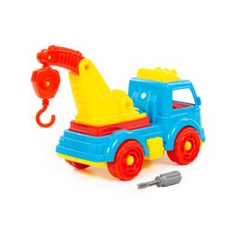 Конструктор-транспорт Автомобиль-эвакуатор (в сеточке) - Полесье фото 3