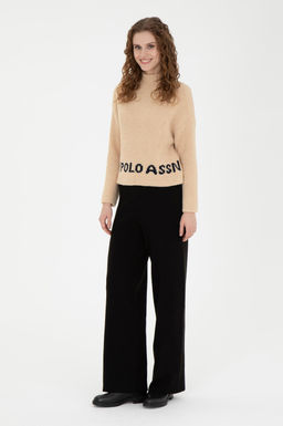 Женский свитер песочного меланжа - U.s. polo assn фото 11