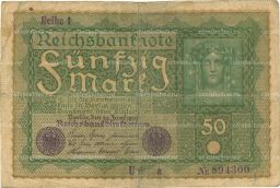 50 марок 1919 года Германия