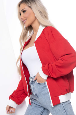 Бомбер Городской вайб (красный) Б8642 - Lt collection фото 6