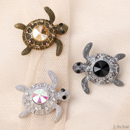 Брошь Черепашка / 6479 /уп 12/микс