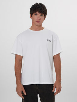 Футболка мужская белая с принтом