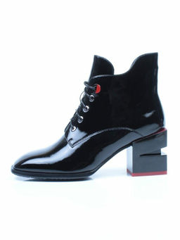 01-C1C3694-21B100M BLACK Ботинки демисезонные женские (натуральная кожа, байка) - Фабричный китай фото 25