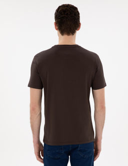 Kahverengi Slim Fit Merserize Basic Ti__rt - Pierre cardin фото 12