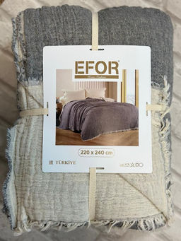ПЛЕД EFOR МУСЛИН  220*240 (АНТРАЦИТ)