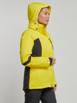 Горнолыжная куртка женская зимняя желтого цвета 3105J - Chunmai фото 5