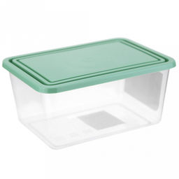 Контейнер для продуктов пластмассовый 1,2л, 13х8х17,6см, фисташковый, подходит для СВЧ (Россия)