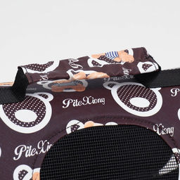 Сумка-переноска каркасная Бурые медведи, размер S, 37,5 х 17 х 22 см, коричневая - Пижон фото 8