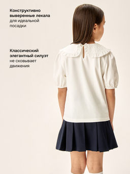 Блузка 4ш70226 белый - Nikastyle фото 3
