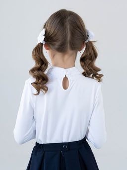 Арсения, блузка трикотажная белый/128-64-57 - Alolika фото 3