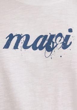 Mavi Logo Bask?l? Beyaz Tisort  фото 8