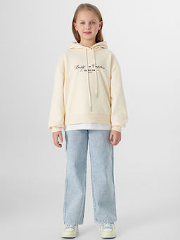 Худи для девочек бежевое - Mark formelle фото 3