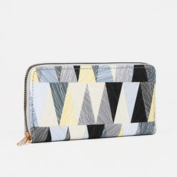 Кошелёк женский «Геометрия», на молнии, серый