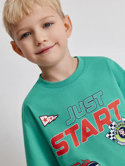 ACOOLA / Футболка детская для мальчиков Galathil1 бирюзовый  фото 5