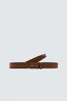 STITCHED LEATHER BELT - Zara фото 3