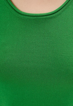 Укороченный зеленый топ - Incity фото 6