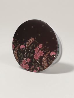 Цена за 3 шт. Зеркало складное «Цветы», d=7.5 см, с увеличением х2, МИКС