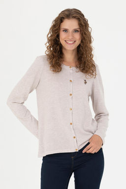 Женский базовый трикотажный кардиган Stone Melange - U.s. polo assn фото 15