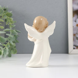 Фигурка керамика Ангелочек с сердечком в руках, 6.5?4.5?11.5 см