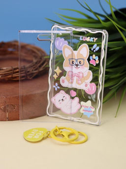 Футляр для карт с брелком "Enjoy the moment", yellow