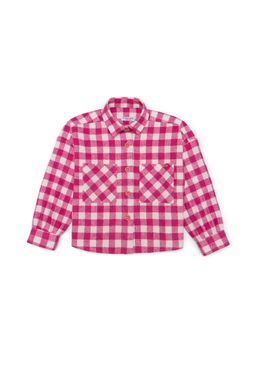 U. S. Polo Assn Рубашка с длинным рукавом цвета граната для девочек