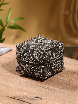 Корзинка плетёная «Бонтанг», 16×16×12 см, бамбук, тёмная