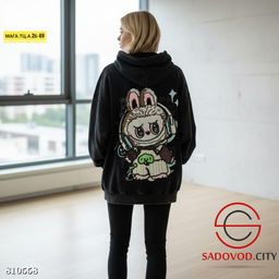 Толстовка женская с рисунком на спине - Bruno фото 2