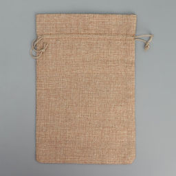 Цена за 5 шт. Мешочек новогодний подарочный с термонаклейкой Белочка, 16?24 см 1.5 см