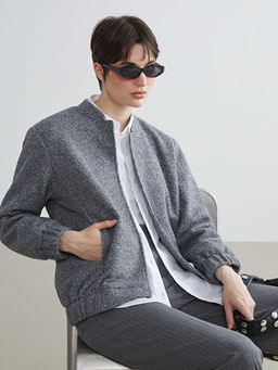 Dik Yaka Kad?n Ka?e Ceket