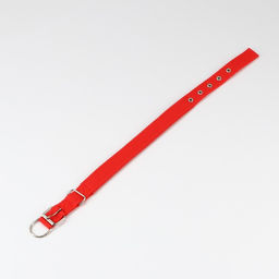 Ошейник Комфорт комбинированный, 55 х 2,5 см, ОШ 40-50 см, красный - Пижон фото 4