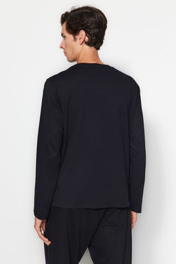 Siyah-Lacivert-Antrasit Regular/Normal Kesim 3lu Paket Basic %100 Pamuk T-Shirt TMNAW21TS0197