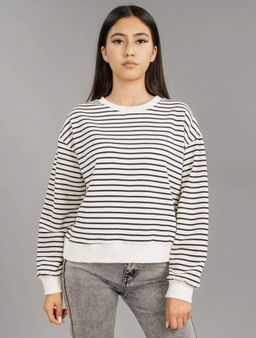 K12897 Свитшот OVER SIZE ЧЕРНЫЙ