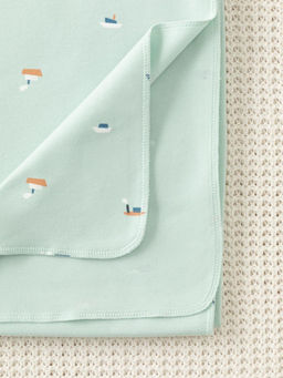 Crockid _ К 8512/голубая дымка,кораблики пеленка яс  фото 2