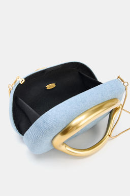 DENIM FABRIC MINAUDI_RE BAG