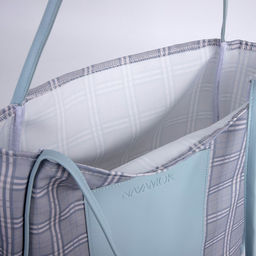 Сумка - шопер с нашивкой NAZAMOK серый, 40387 см  фото 9