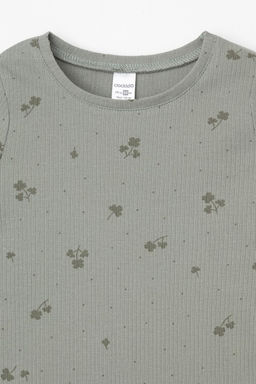 Crockid _ К 1618/зеленый чай,клевер пижама дет  фото 2