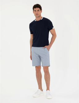 A__k Mavi Slim Fit Dokuma _ort