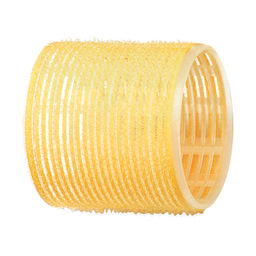 Dewal Бигуди-липучки R-VTR17, 65 мм, желтый, 6 шт  фото 3