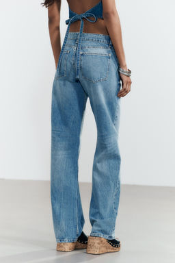 TRF WIDE-LEG LOW-RISE JEANS - Zara фото 13