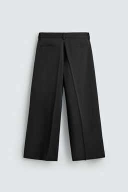 WIDE-LEG PLEATED TROUSERS - Zara фото 8