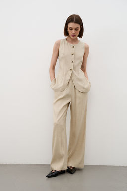 Жилет J25_2V_Sulphur/Бежевый - YPSILON фото 2