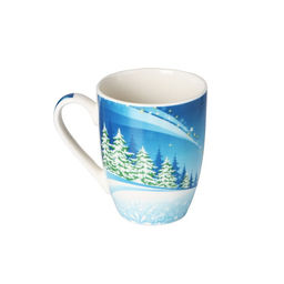 Кружка фарфоровая Доляна Снеговики. Сын и отец, 350 мл  фото 2