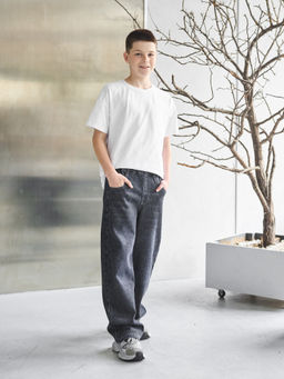 Джинсы-багги утеплённые для мальчиков